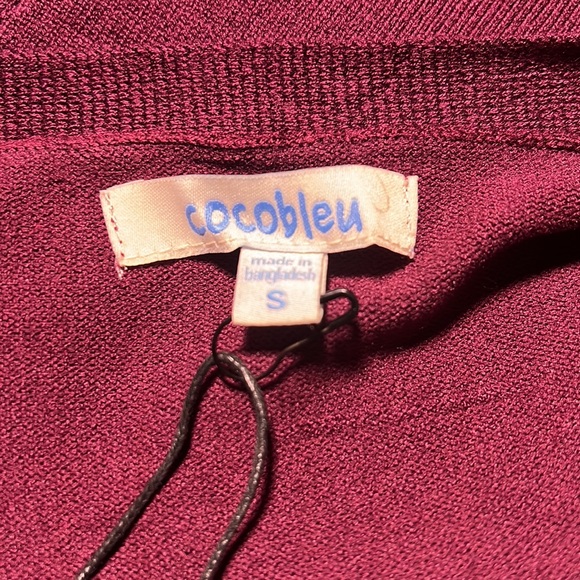 Coco Bleu Mulberry Long Sleeve Tie Knit Cardigan. - Picture 9 of 10